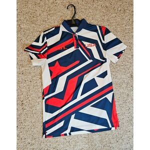 J.LINDEBERG 2024 Olympics Team USA Issued Golf Alois Polo Mens Small